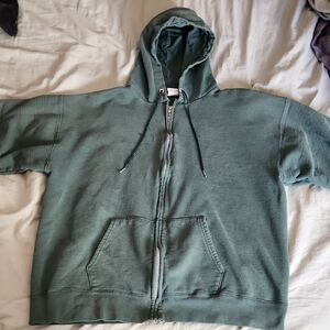 Green Zip Up Hoodie